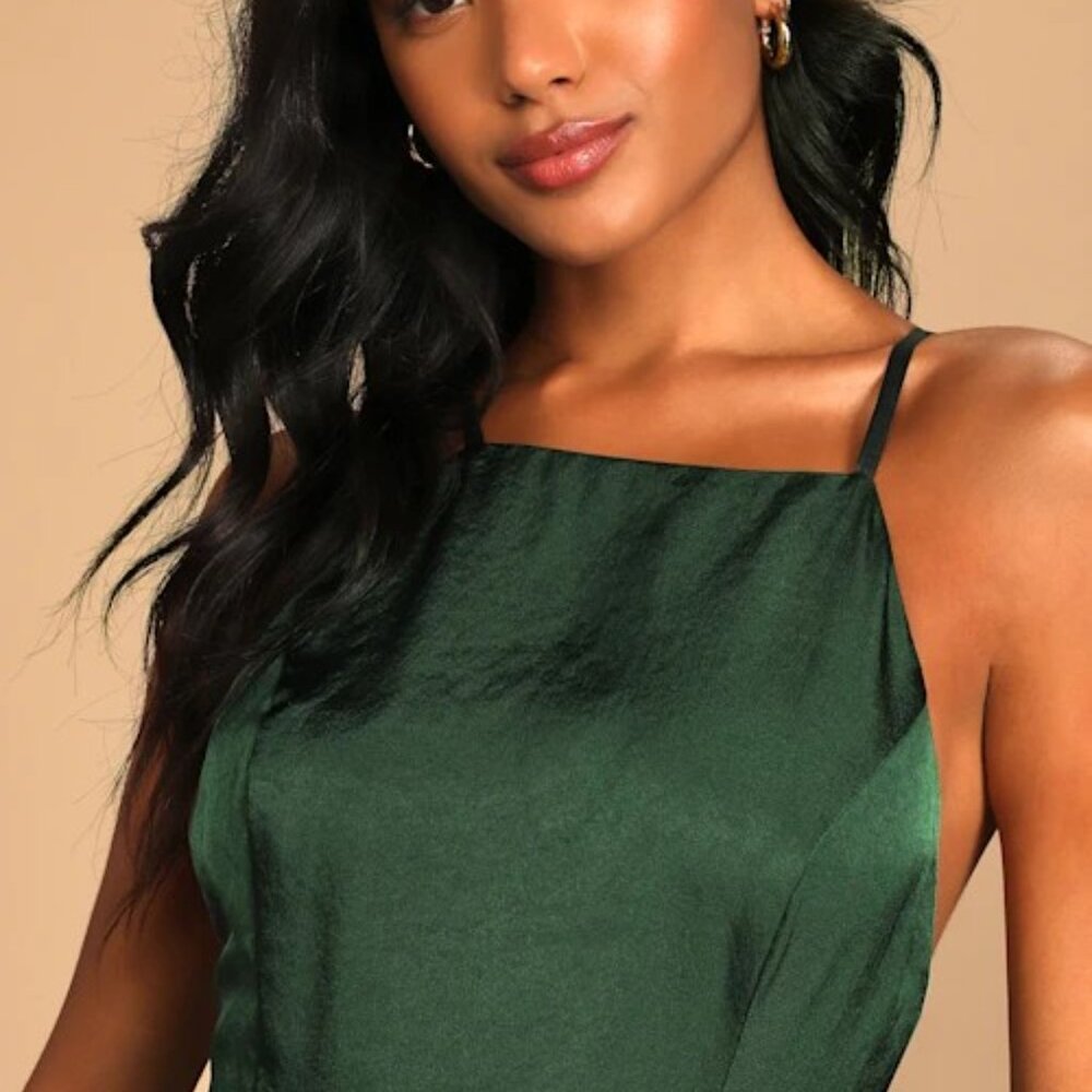 Lulu's Emerald Green Maxi Dress